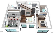 Bauhaus 232 Erdgeschoss W 32 3D_k