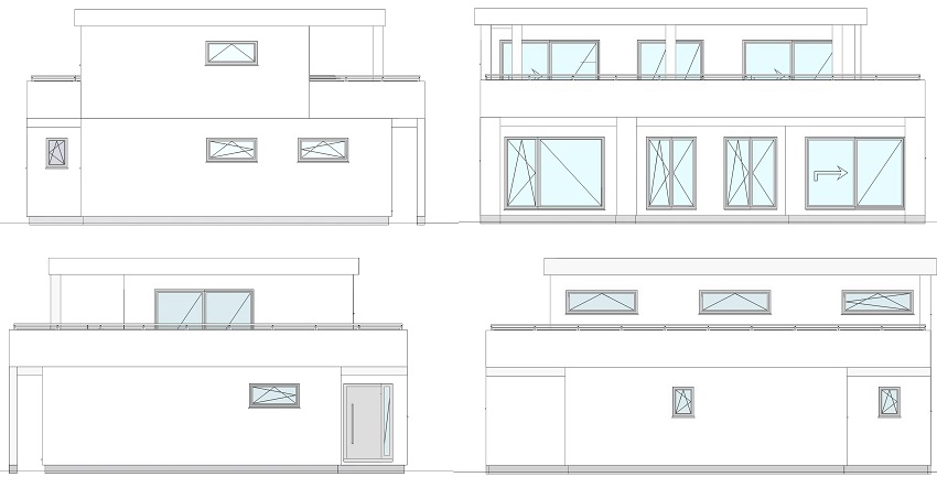 Bauhaus 232 Wand 32 Ansichtgen