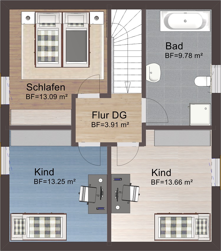 Blaubeuren - E 113 Dachgeschoss