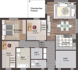 Bungalow 113 - 25 Erdgeschoss_k