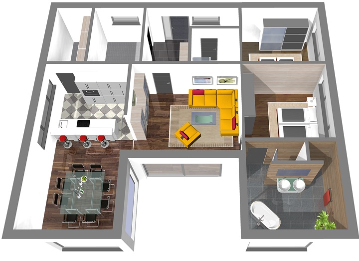 Bungalow_125_-_F_Erdgeschoss_3D