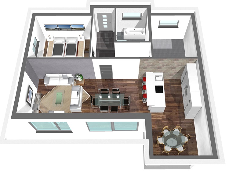 Bungalow_92_-_F_Erdgeschoss_-_3D