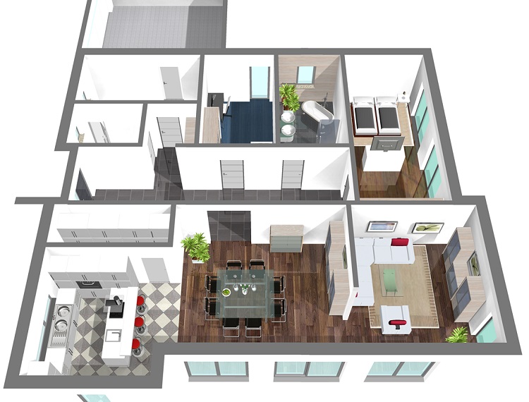 Bungalow_B_190_-_F_Erdgeschoss_3D