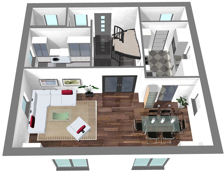 CL 141 - 42 - 100 Erdgeschoss-3D