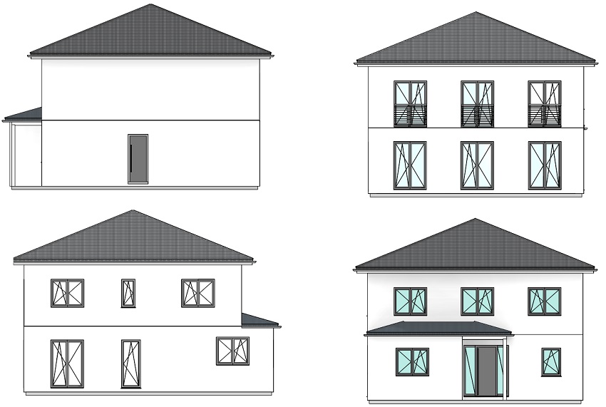 EFH 154 - S Ansichten