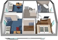 EFH 156 - 32 - 150 Dachgeschoss - 3D_k