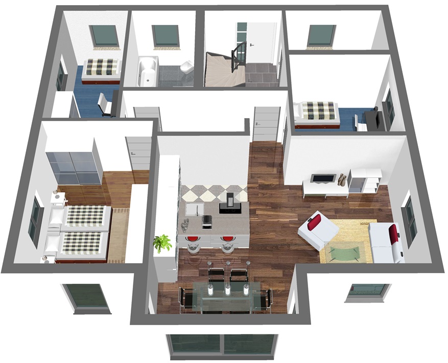 G - 220 Stadtvilla 3D EG