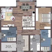 G - 220 Stadtvilla Erdgeschoss_k