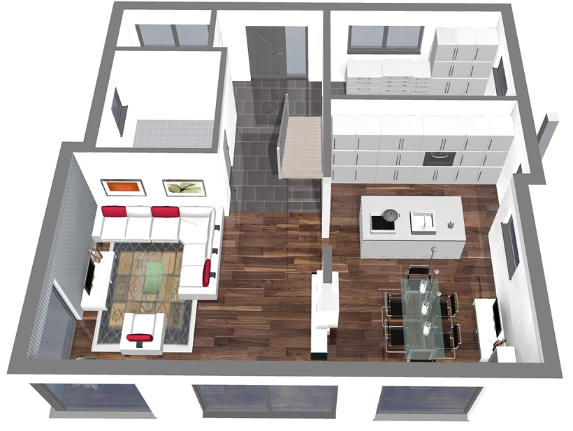 Lugano Erdgeschoss 3D