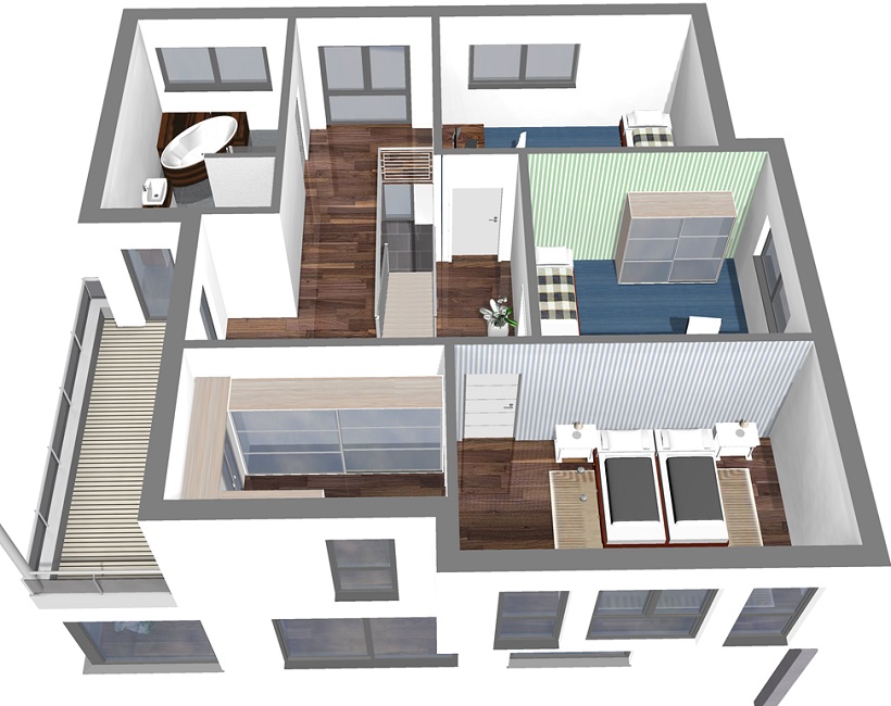 Lugano Obergeschoss 3D
